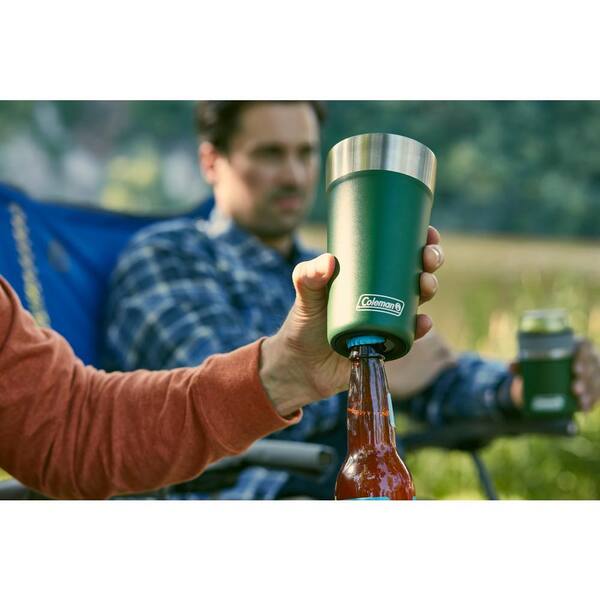 20oz Travel Tumbler With Sliding Lid - Powder Coated Dark Green