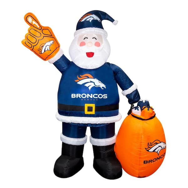 NFL, Accessories, Nfl Football Denver Broncos Christmas Santa Hat Orange  Blue Colorado Collectible