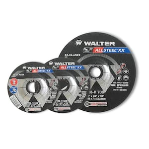 Allsteel XX 4.5 in. x 5/8-11 in. Arbor x 1/4 in T27 A-24-ASXX Grinding Wheel (10-Pack)