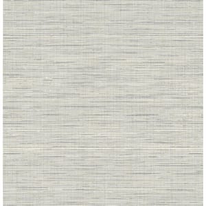 Argos Grey Mei Stringcloth Paper Unpasted Wallpaper Roll (56 sq. ft.)