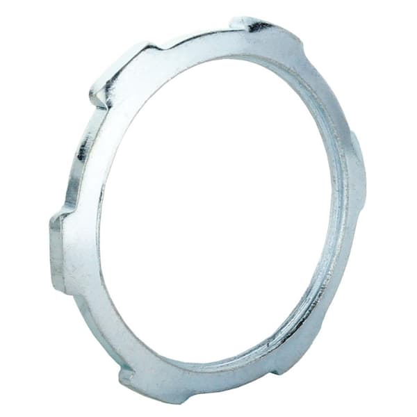 Commercial Electric 1-1/4 in. Rigid Metal Conduit (RMC) Locknut (2-Pack)