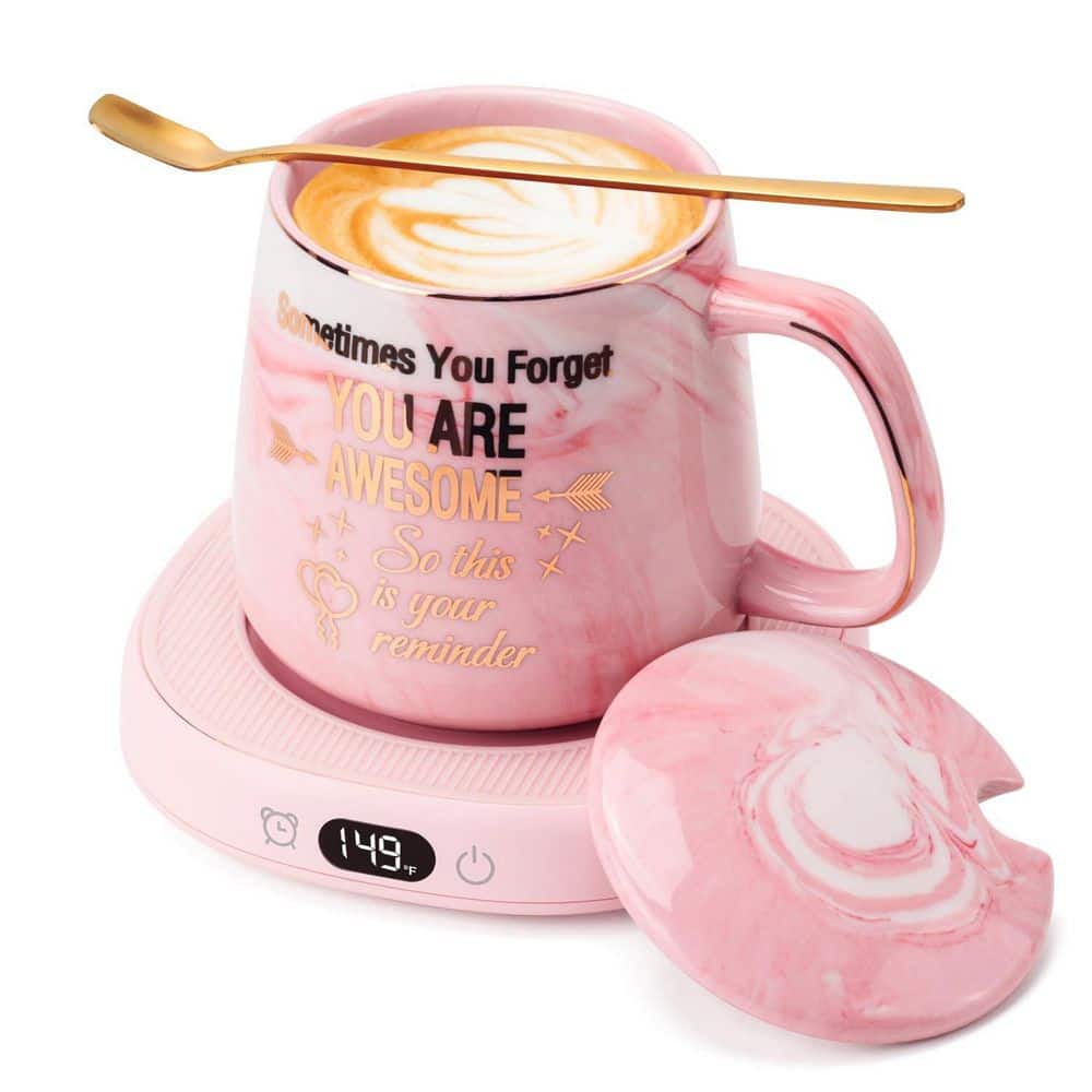14 oz White Ceramic Coffee Mug and Warmer Set Adjustable 4-Temperature Auto Shut Off Desk Drinkware 1 Set price history on PriceWatchPro