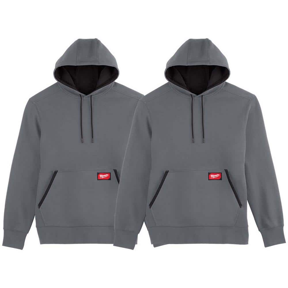 Milwaukee Men's X-Large Gray Midweight Cotton/Polyester Long