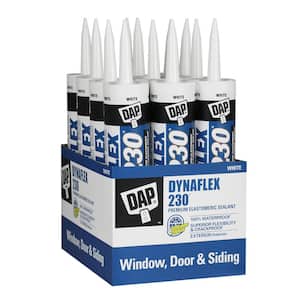 Dynaflex 230 10.1 oz. White Premium Exterior/Interior Window, Door and Trim Sealant (12-Pack)