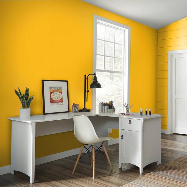 BEHR 1 gal. P290-7 Laser Lemon Ultra Extra Durable Flat Interior