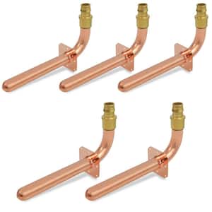 3/4 in. x 4 in. x 8 in. Pex A Expansion Pex Copper Stub Out Elbow with Flange (Pack of 5)
