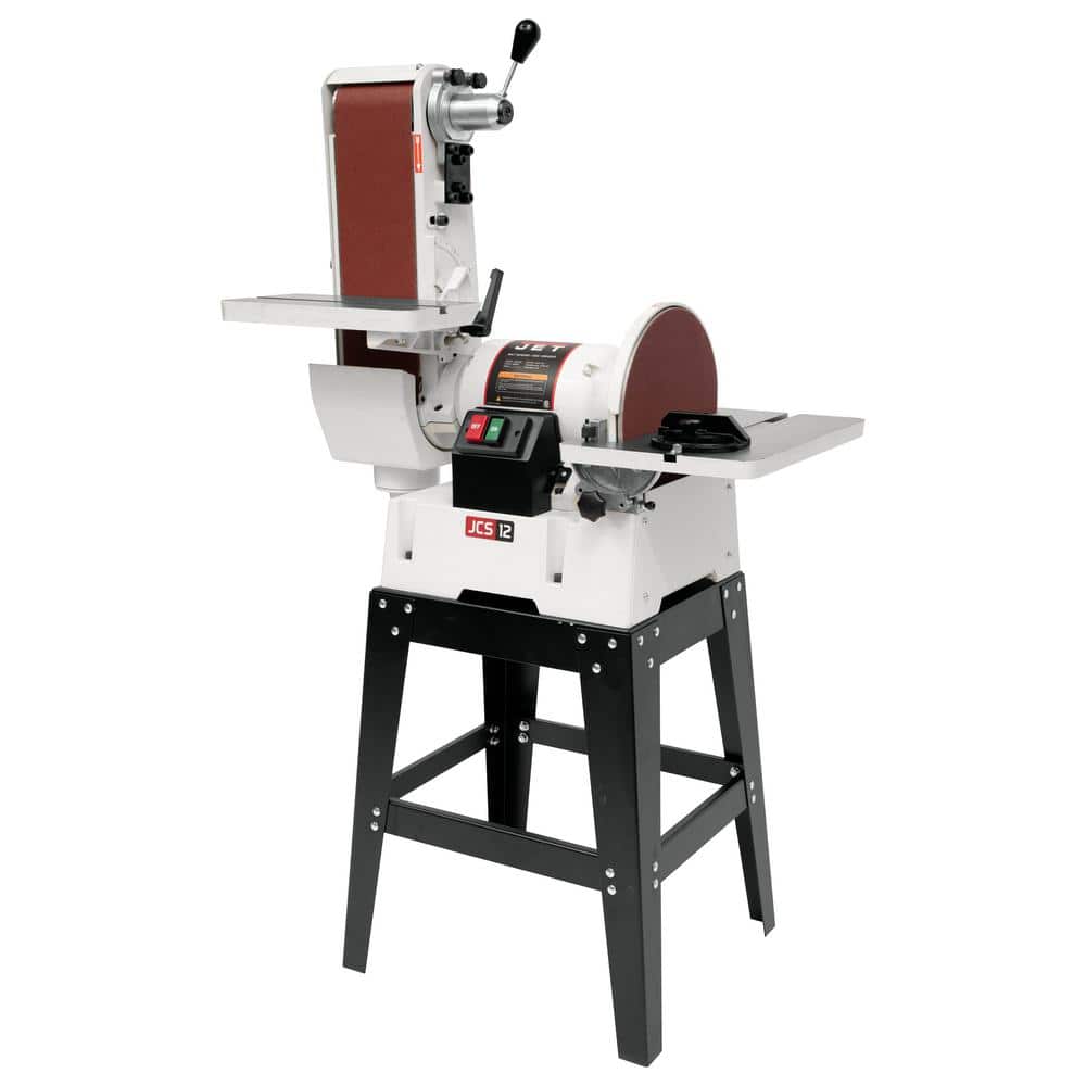 Jet 115/230-Volt JSG-6DCK 1.5 HP 6.5 in. x 48 in. Belt and 12 in. Disc  Sander with Open Stand 708599K The Home Depot