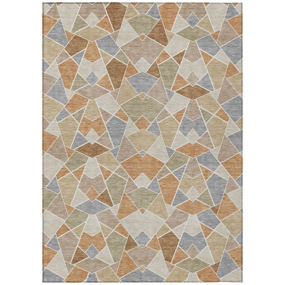 Chantille Machine Washable Indoor/Outdoor Abstract ACN2504 Copper 10 ft. x 14 ft. Area Rug price history on PriceWatchPro