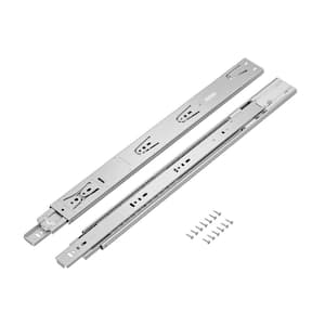 18 in. (450 mm) Stainless Steel Full Extension Side Mount Soft-Close Ball Bearing Drawer Slides, 1-Pair (2-Pieces)