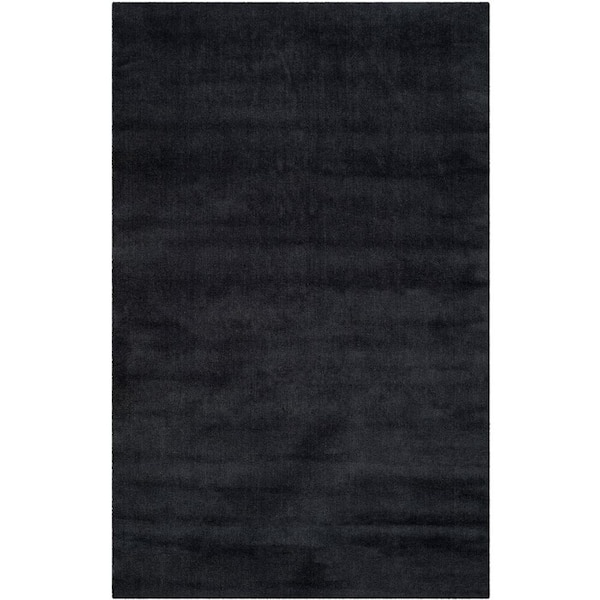 SAFAVIEH Himalaya Black 4 ft. x 6 ft. Gradient Solid Area Rug