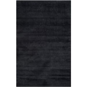 Superior Aero Hand-Braided Wool Indoor Runner, 2' 6 x 8', Black 