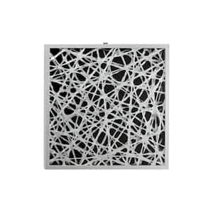 Large Square Modern Abstract Art Black and White Paper Shadow Box Wall Art