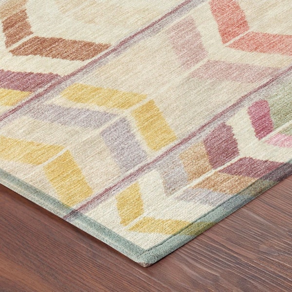 Chantille Machine Washable Indoor/Outdoor Abstract ACN2721 Copper 3 ft. x 4 ft. Area Rug