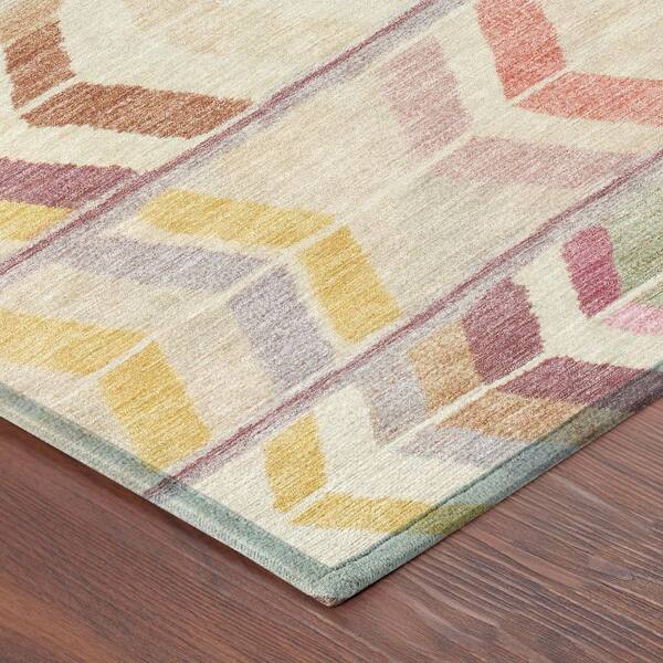 Chantille Machine Washable Indoor/Outdoor Abstract ACN2721 Copper 5 ft. x 7 ft. 6 in. Area Rug
