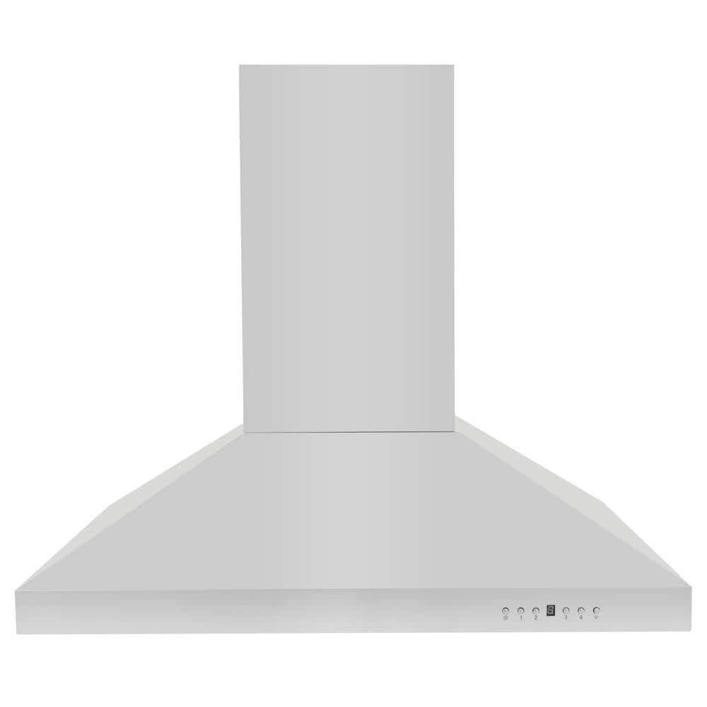 36'' Convertible Stainless Steel Island Range Hood with Charcoal Filter