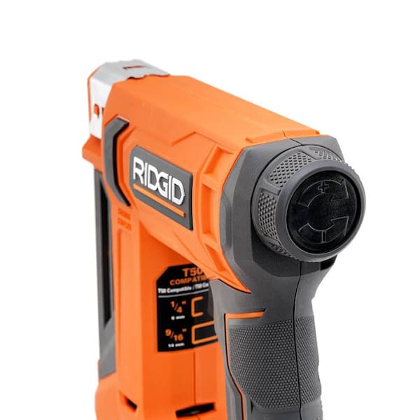 RIDGID - 18V Cordless 3/8 in. Crown Stapler (Tool Only)