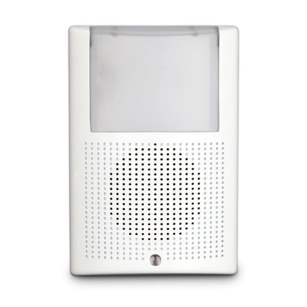 Hampton Bay Wireless Plug-In Doorbell Kit with LED Night Light and Wireless Push Button, White