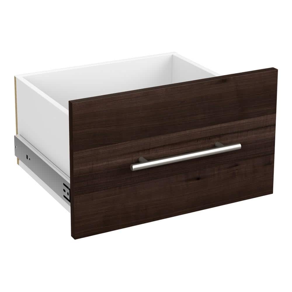 Style+ 10 in. x 17 in. Modern Walnut Modern Drawer Kit for 17 in. W Style+ Tower