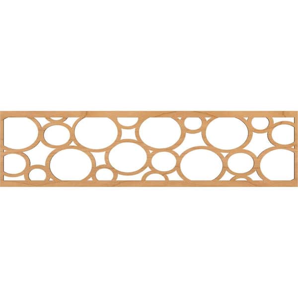 Ekena Millwork Hemingway Fretwork 0.375 in. D x 47 in. W x 12 in. L Maple Wood Panel Moulding