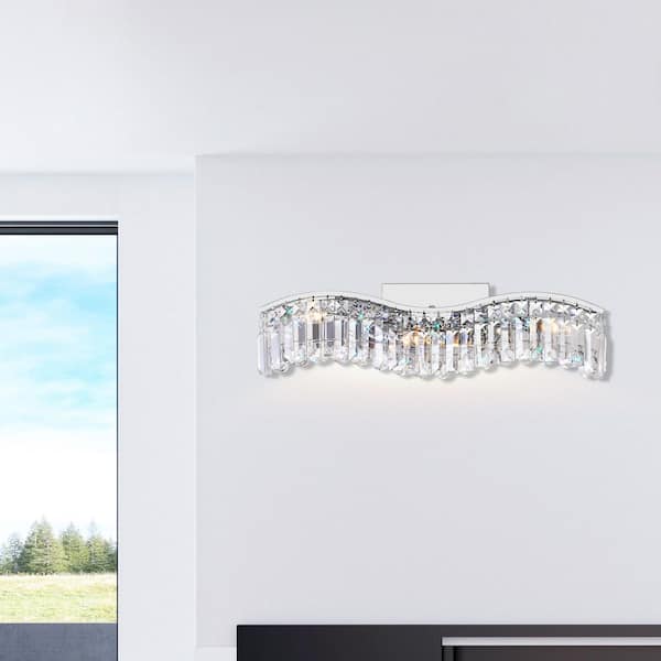 Glamorous 3 Light Vanity Light With Chrome Finish