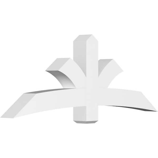 Ekena Millwork Davenport 72 in. W x 27 in. H x 6 in. D Signature Polyurethane Bracket