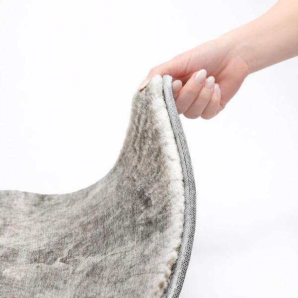 Dream Shag Premium Machine Washable Abstract ADS641 Gray 8 ft. x 10 ft. Area Rug