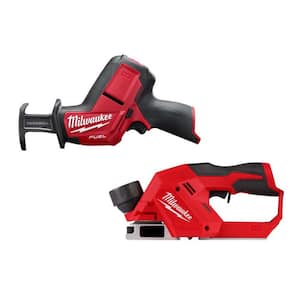 M12 12V Lithium-Ion Brushless Cordless 2 in. Planer with M12 HACKZALL Reciprocating Saw