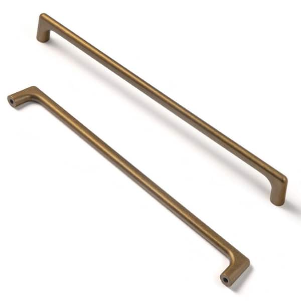 12-Pack 10 in. (256mm) Modern Luxurious Antique Brass Zinc Alloy Drawer Bar Pulls