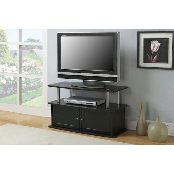 Convenience Concepts Designs2Go 36 in. Espresso Particle Board TV Stand 40 in. with Doors 151160E