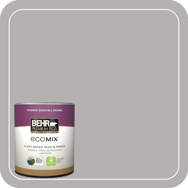 1 qt. #BXC-25 Colonnade Gray Eggshell Enamel EcoMix Plant-Based Interior Paint & Primer
