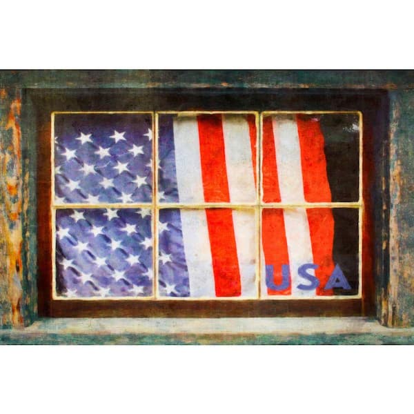 Window to the USA by Grotto Studios 1 Piece Unframed Canvas Drawing Print 24 in. x 36 in.