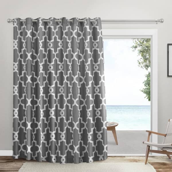 Exclusive Home Curtains Ironwork Black, 108 Shower Curtain Fabric By The Metre