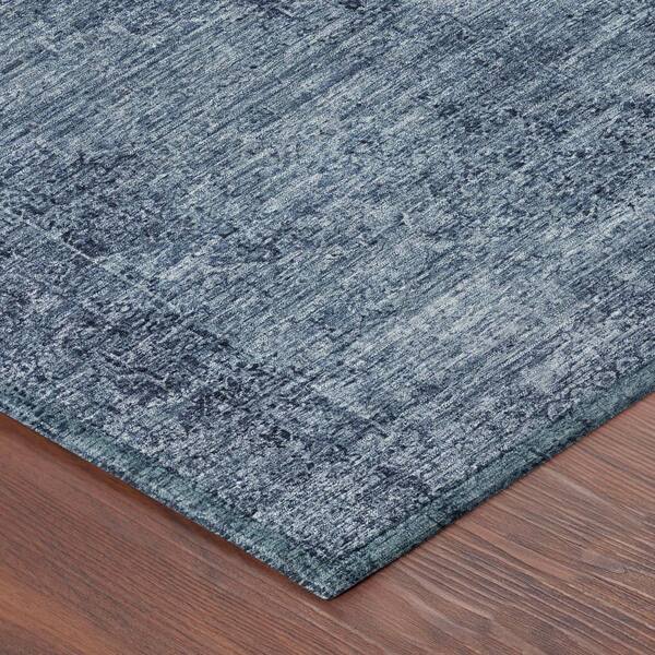 Chantille Machine Washable Indoor/Outdoor Abstract ACN2726 Denim 3 ft. x 4 ft. Area Rug