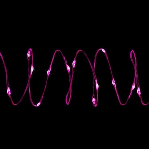 35-Light Batery Operated Invisalite Dot LED Pink Light Set, Pink Wire (Set of 3)