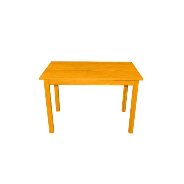 Goldenrod Wood 48.00 in. 4 Leg Base Dining Table Seats 4