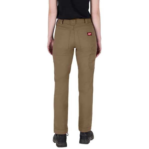 Milwaukee Women's Size 12 Khaki Cotton/Polyester Work Pants with 7