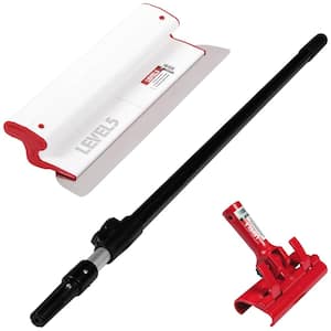 16 in. Composite Skimming Blade Combo with Handle Adapter Plus 49 - 87 in. Extension Handle