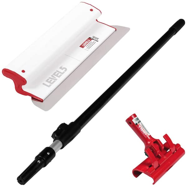 LEVEL5 16 in. Composite Skimming Blade Combo with Handle Adapter Plus 49 - 87 in. Extension Handle