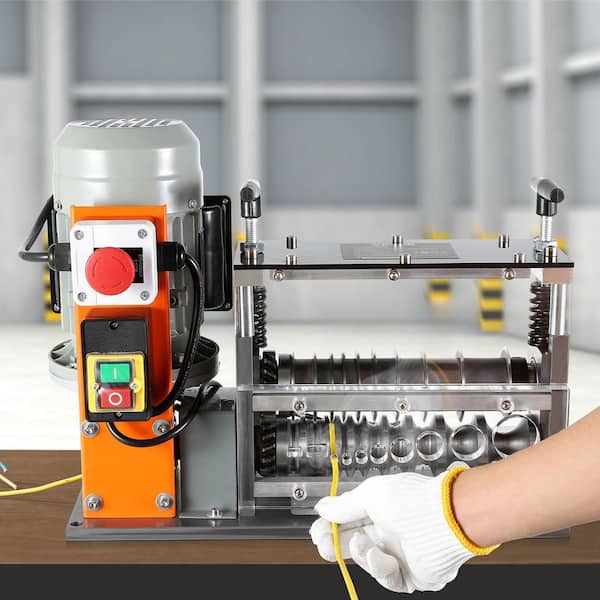 Automatic Wire Stripping Machine, 0.06-1.26 in. Electric Motorized Cable Stripper, 750 W, 98 ft. /min Wire Peeler