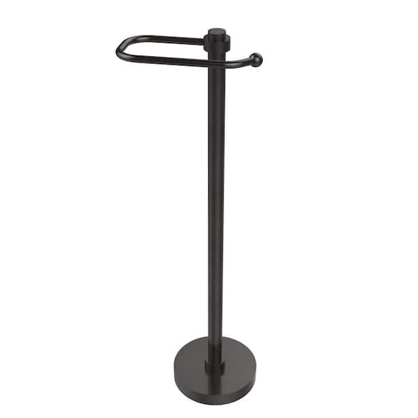 Delta Porter Telescoping Pivoting Free-Standing Toilet Paper Holder Oil Rubbed Bronze