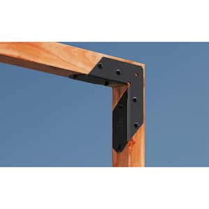 Outdoor Accents ZMAX, Black Powder-Coated Rigid Tie Angle for 2 x 2 Joist/Post
