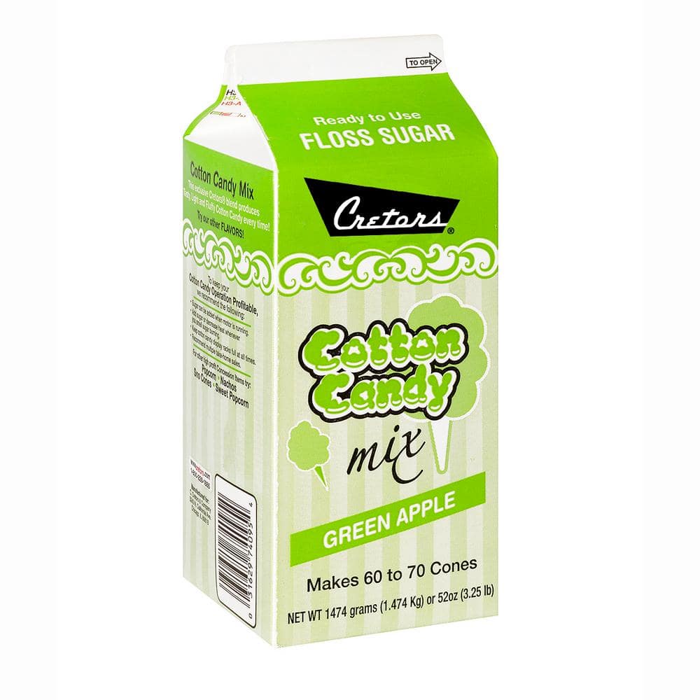 Cotton Candy Floss - Green Apple