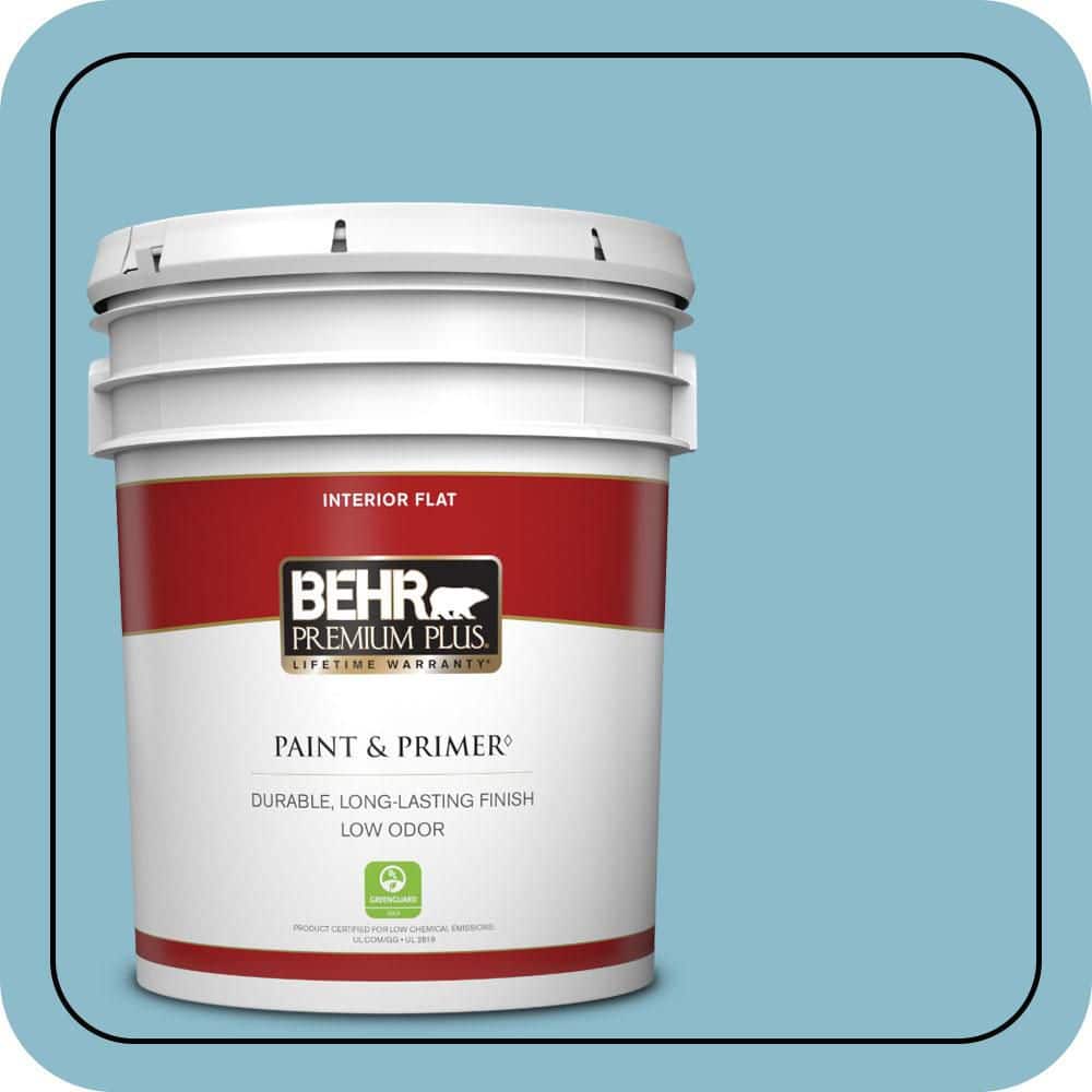 5 gal. #S460-3 Blue Echo Flat Low Odor Interior Paint & Primer price history on PriceWatchPro