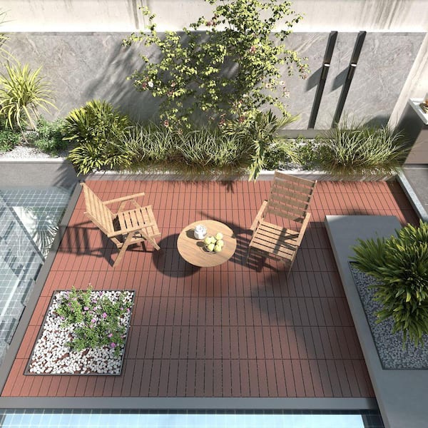 DENISLAWN 1 ft. x 1 ft. Outdoor Plastic Interlocking Deck Tile in