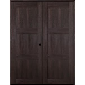 72 in. x 80 in. Left Hand Active Veralinga Oak Wood Composite Double Prehung Interior Door