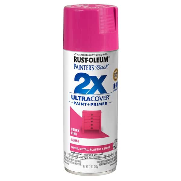 Rust-Oleum - Enamel Spray Paint: Berry Pink, Gloss, 13 oz - 45412921 - MSC  Industrial Supply