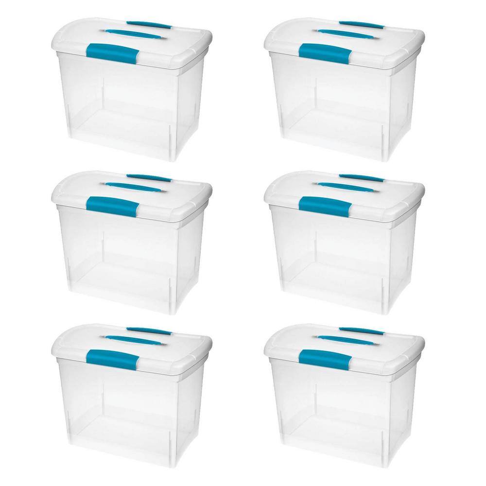 Sterilite 6.5-Gal. Large Nesting ShowOffs File Box With Latches In ...