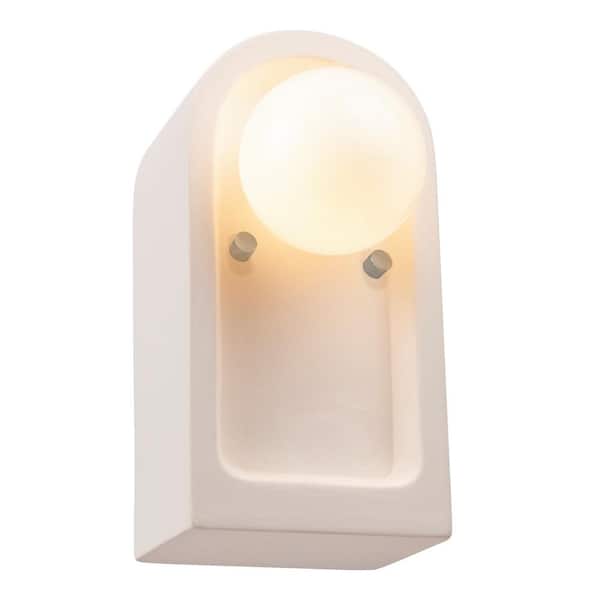 Justice Design Ambiance Collection 1-Light Bisque Wall Sconce
