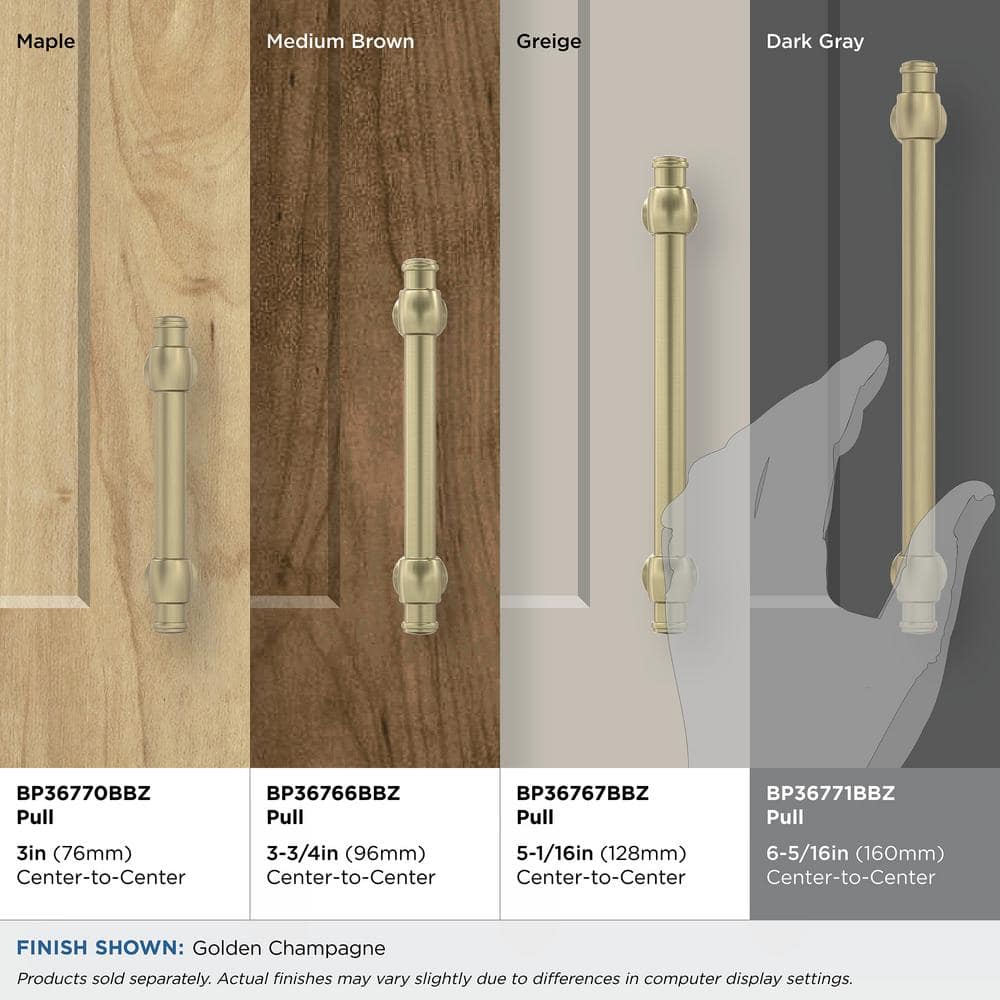 Winsome Golden Champagne 6-5/16 inch Cabinet Pull