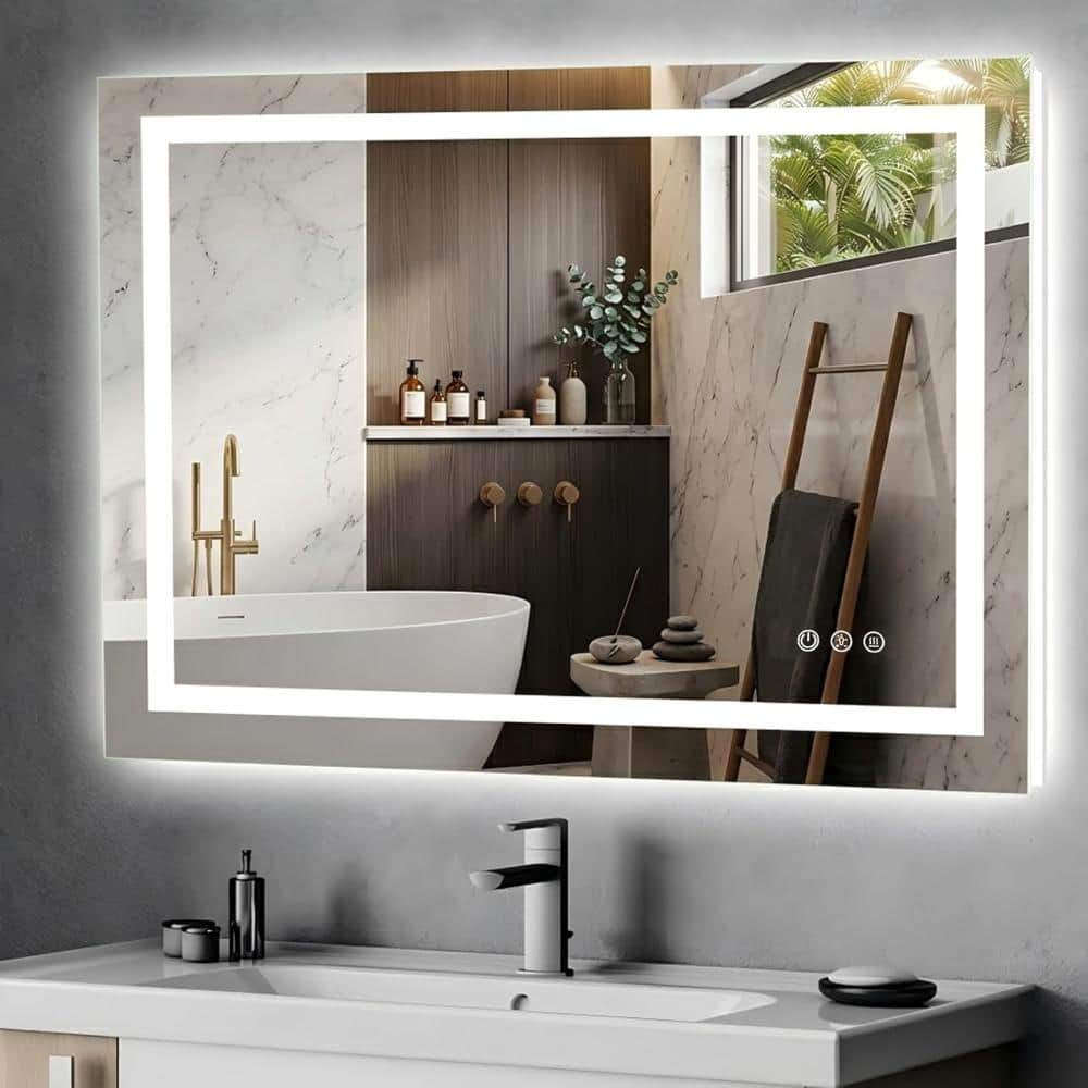 24 in. W x 24 in. H Frameless Round LED Lighted Bathroom Vanity Mirror with Anti-Fog and Dimmable LED, Hardwired price history on PriceWatchPro